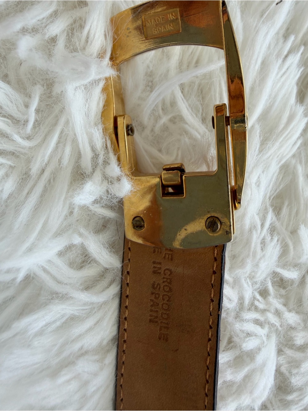 Vintage Rabena Crocodile Belt size 42 - Picture 5 of 8